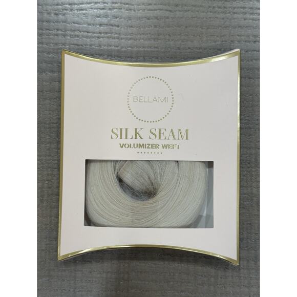 BELLAMI Silk Seam Volumizer Weft 16" Individual 4-Clip Weft 50g Platinum Blonde - Picture 1 of 8